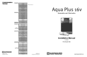 Hayward Aqua Plus Controls plus Chlorination Model: PL-PLUS-16V Installation