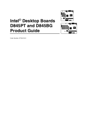 Intel D845BG Intel Desktop Board D845PT/D845BG Product Guide
