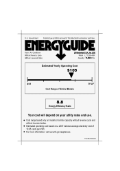 LG LT1233HNR Additional Link - Energy Guide