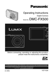 Panasonic DMC-FX500S Digital Camera