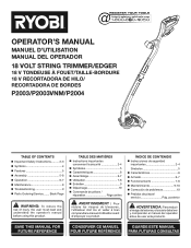 Ryobi P2030 Operation Manual