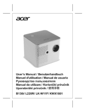 Acer B130i User Manual