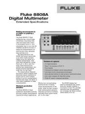 Fluke 8808A Fluke 8808A Digital Multimeter Datasheet