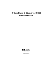HP Surestore Disk Array 12h HP SureStore E Disk Array FC60 Service Manual (A5635A)