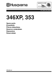 Husqvarna 353 E-TECH Parts Manual