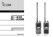Icom IC-A14S Instruction Manual