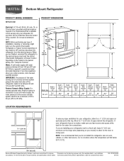 Maytag MFX2570AEB Dimension Guide