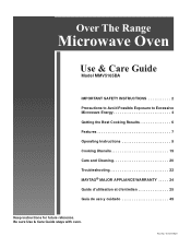 Maytag MMV5165BAS Use and Care Guide