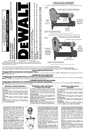 Dewalt D51422K Instruction Manual
