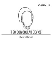 Garmin Alpha TT 25 and T 20 Dog Collars Owners Manual