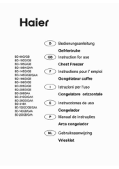 Haier BD-205G User Manual