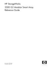 HP MSA2312sa HP StorageWorks 2000 G2 Modular Smart Array reference guide (500911-002, May 2009)
