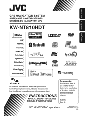 JVC KW-NT810HDT Instruction Manual