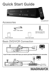 Magnavox CDV220MW9 Quick Start Guide - English