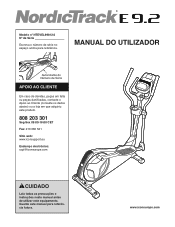 NordicTrack E 9.2 Elliptical Portuguese Manual