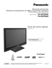 Panasonic TH50PZ80Q 42' Plasma Tv Tru2way - Spanish
