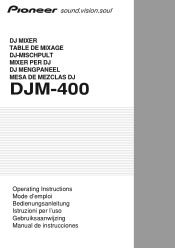 Pioneer DJM 400 Owner's Manual