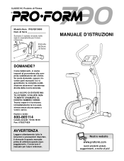 ProForm 790 Italian Manual