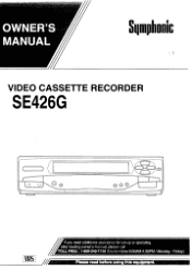 Symphonic SE426G Owner's Manual