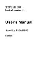 Toshiba Satellite P850 PSPKFC-00E004 Users Manual Canada; English