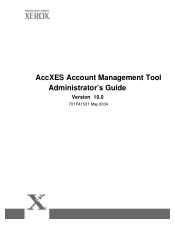 Xerox 850DP Account Management Tool Administrator's Guide version 10.0 (English)