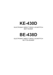 Brother International KE-430D Instruction Manual - English