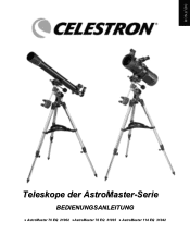 Celestron AstroMaster 114EQ Telescope AstroMaster  70EQ, 76EQ and 114 EQ Manual (German)