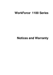 Epson WorkForce 1100 Notices
