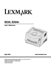 Lexmark E234 User's Guide