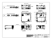 NEC NP-VE281 Mechanical Drawing