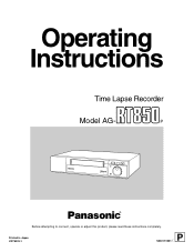 Panasonic AGRT850 AGRT850 User Guide