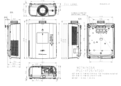 Sanyo PLC-ET30L Drawing (with Lens LNS-T11)