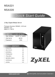 ZyXEL NSA221 Quick Start Guide