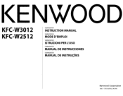 Kenwood KFC-W3012 Instruction Manual