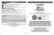 Lasko X12905 User Manual