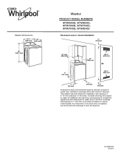 Whirlpool WTW5000D Dimension Guide