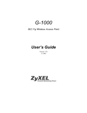 ZyXEL G-1000 User Guide