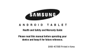 Samsung SM-T330NU Legal Generic Wireless Sm-t330nu Galaxy Tab 4 Kit Kat English Health And Safety Guide Ver.nc9_f3 (English(north America))