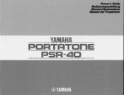 Yamaha PSR-40 Owner's Manual (image)