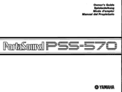 Yamaha PSS-570 Owner's Manual (image)