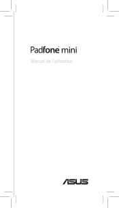 Asus PadFone mini PF400CG PadFone mini e-Manual French Version