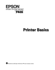 Epson Stylus COLOR 740i Printer Basics
