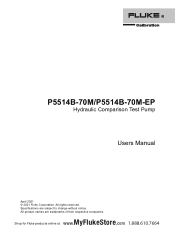 Fluke P5514B-2700G-1 Product Manual