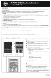 HP StoreVirtual 4335 HP P4800 G2 SAN Solution for BladeSystem Quick Start Guide (AX696-96152, November 2011)