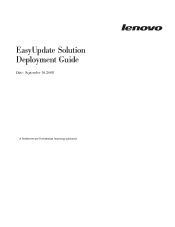 Lenovo ThinkServer RD120 (English) EasyUpdate Solution Deployment Guide
