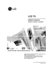 LG 32LX3DC Owners Manual