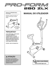 ProForm 280 Zlx Bike Portuguese Manual