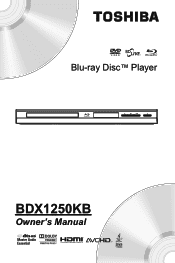Toshiba BDX1250KU Owners Manual