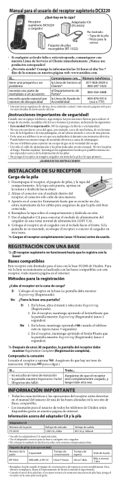 Uniden DCX220 Spanish Owner's Manual