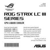 Asus ROG Strix LC III 360 ROG STRIX LC III SERIES Quick Start Guide Multiple Languages